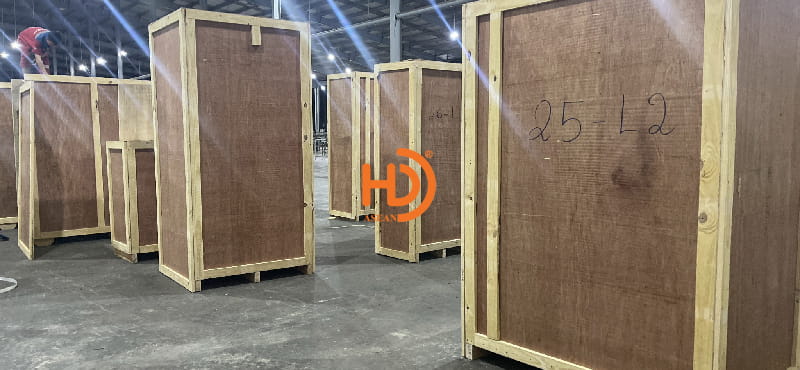 Quy trình đóng thùng gỗ tại công ty HD ASEAN